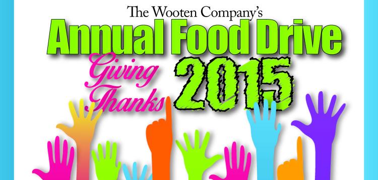 The Wooten Company&#039;s Annual Giving Thanks Food Drive
